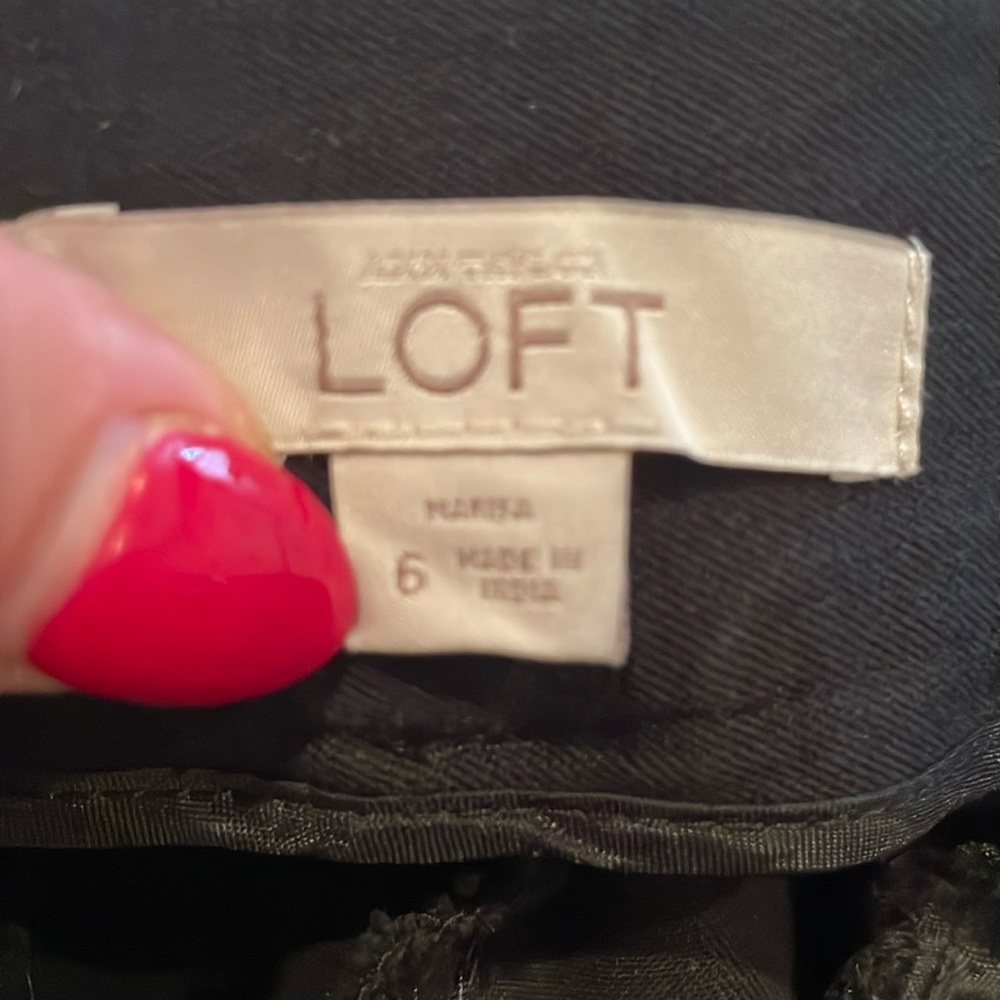 And Taylor loft black dress pants. Loved and worn. Still in great condition.